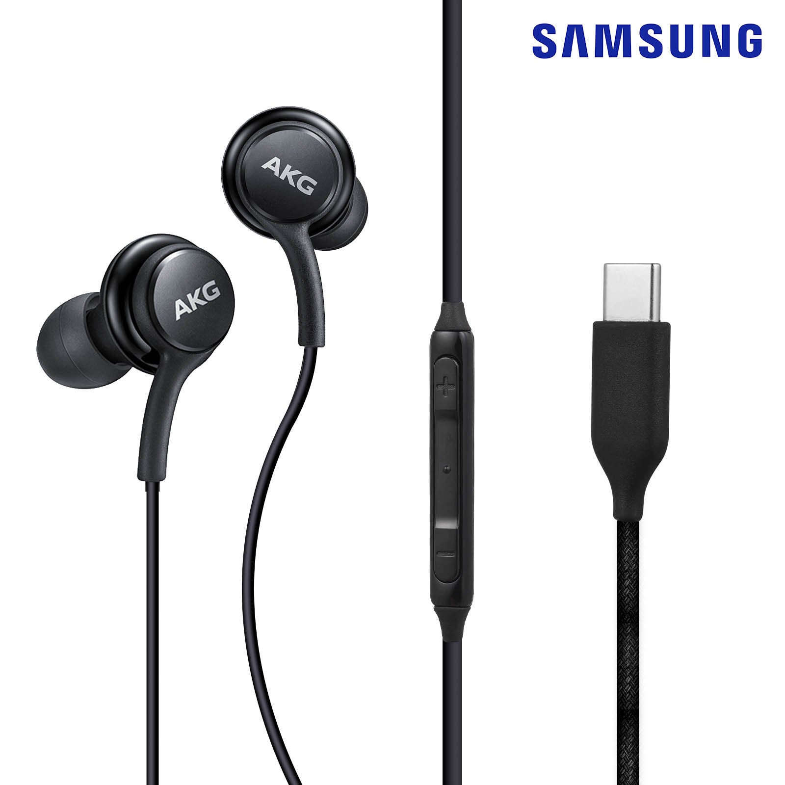 AKG Samsung Casque D'Écouteurs USB Type C Pour Galaxy A52s 5G Écouteur Noir