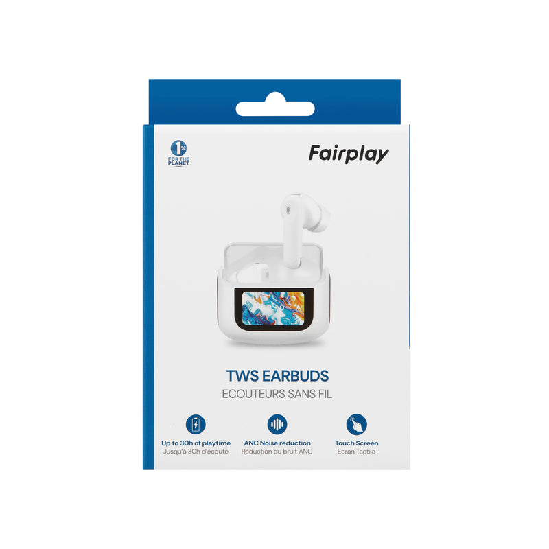 Ecouteurs TWS california blanc Fairplay