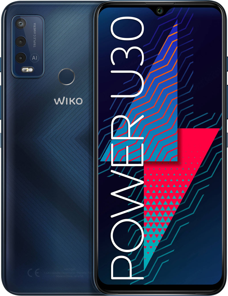 WIKO Power U30 4Go/64Go (Bleu Carbone) NEUF